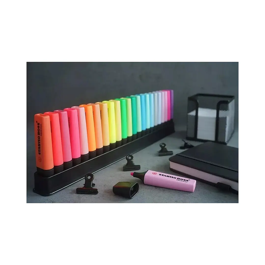 Pack 2 Destacadores Stabilo Boss 23 Colores + Base 4