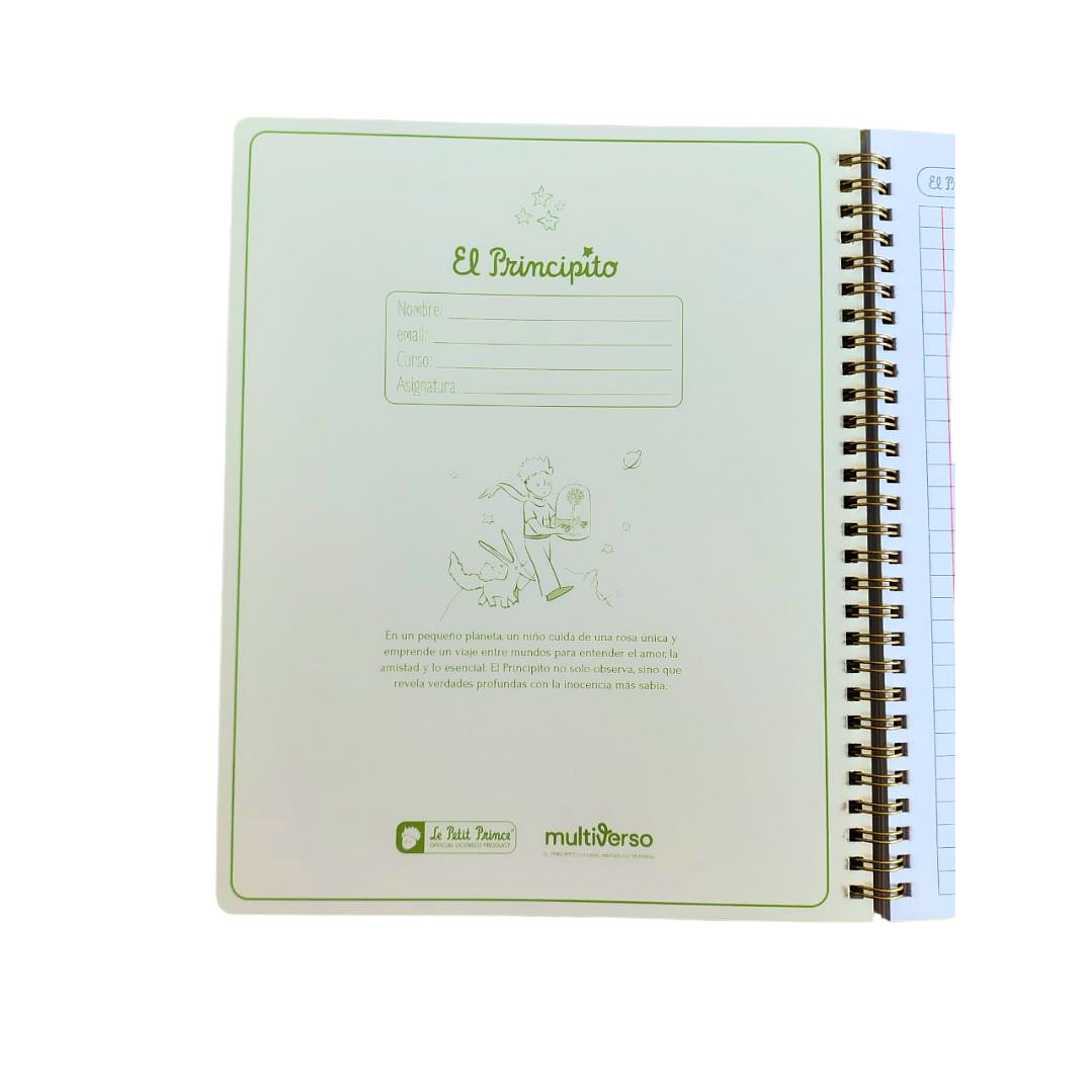 Pack 10 Cuaderno Universitario El Principito Tapa Dura 7mm 9