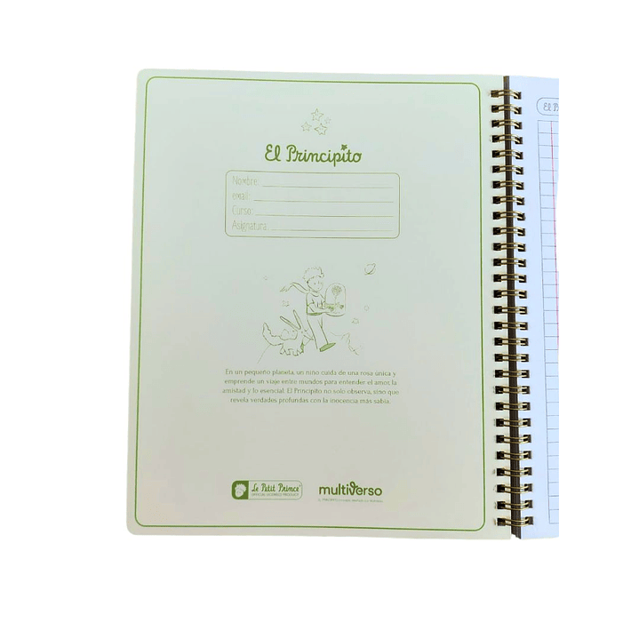 Pack 10 Cuaderno Universitario El Principito Tapa Dura 7mm 9