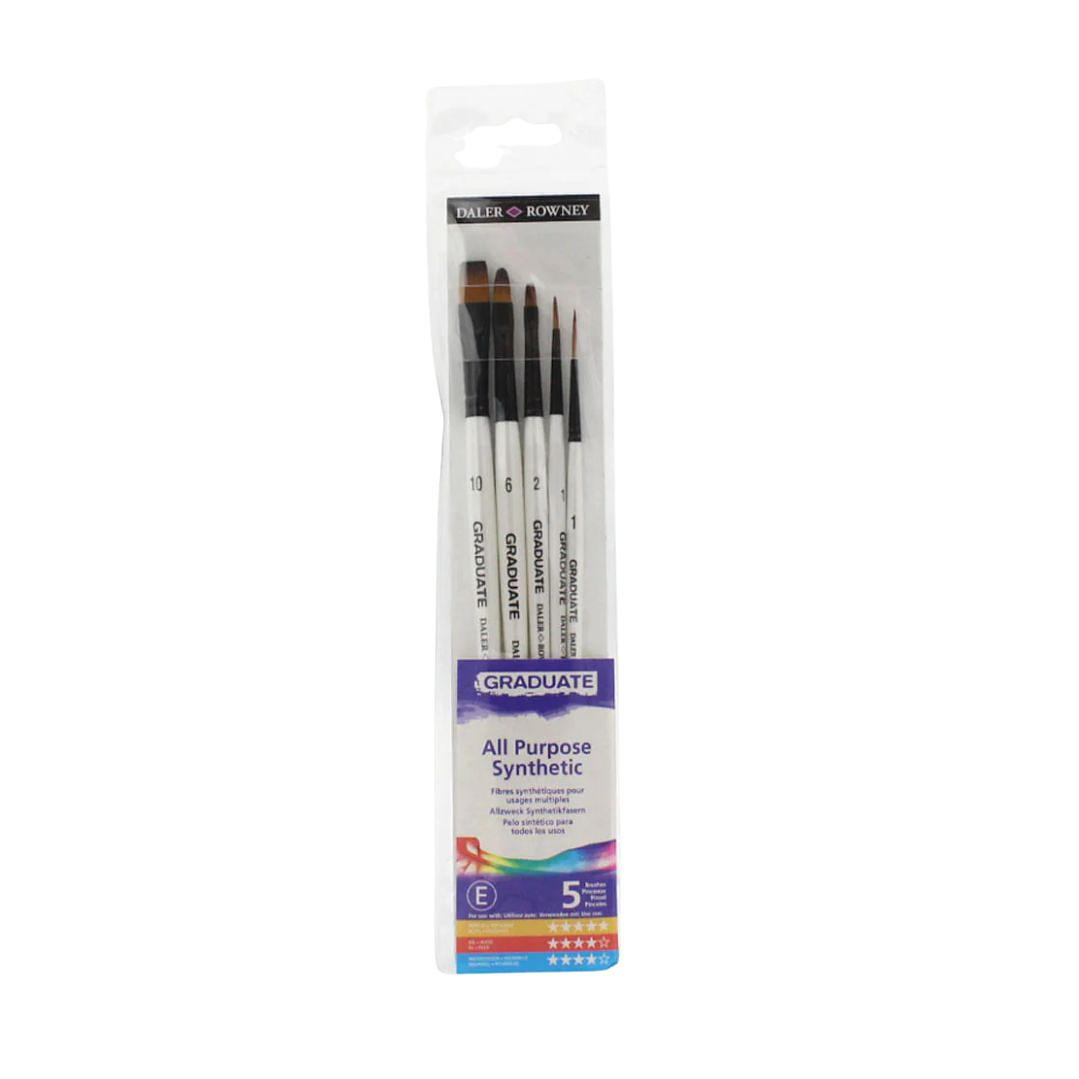 Pinceles Graduate Daler Rowney Set 5 Pinceles Classic 1