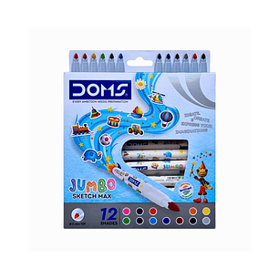 Marcadores Jumbo Doms 12 Colores