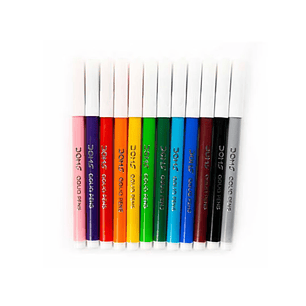 Marcadores Punta Fina Doms 12 Colores