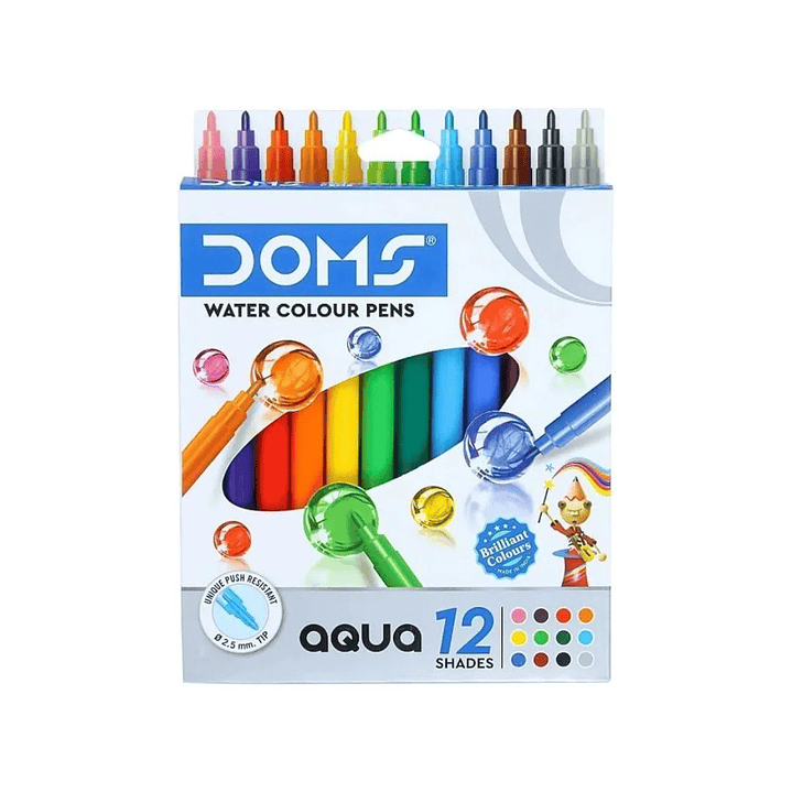 Marcadores Punta Fina Doms 12 Colores 3