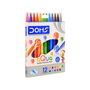 Marcadores Punta Fina Doms 12 Colores