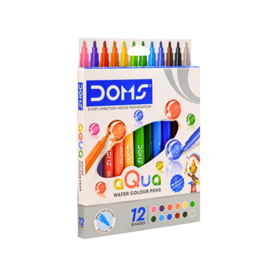 Marcadores Punta Fina Doms 12 Colores 1