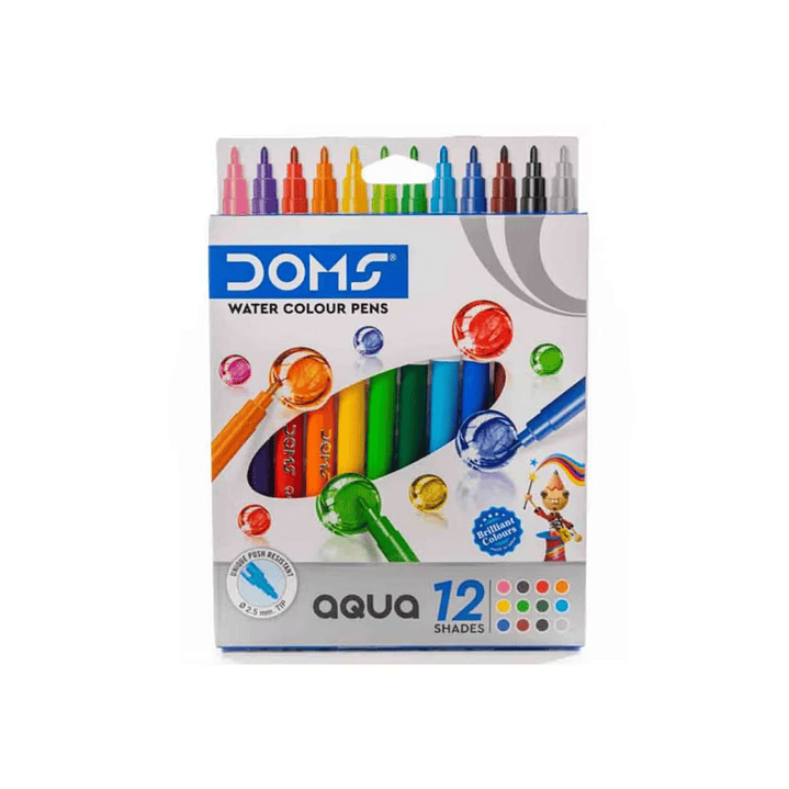 Marcadores Punta Fina Doms 12 Colores 4