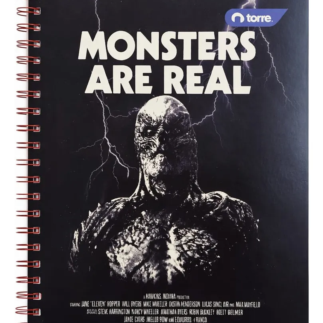 Pack 10 Cuaderno Universitario Stranger Things Torre 7mm 100h 3