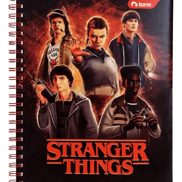 Pack 10 Cuaderno Universitario Stranger Things Torre 7mm 100h 9