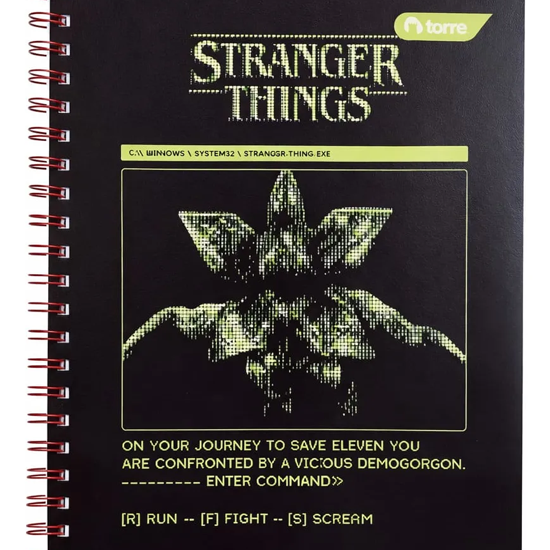 Pack 10 Cuaderno Universitario Stranger Things Torre 7mm 100h 10