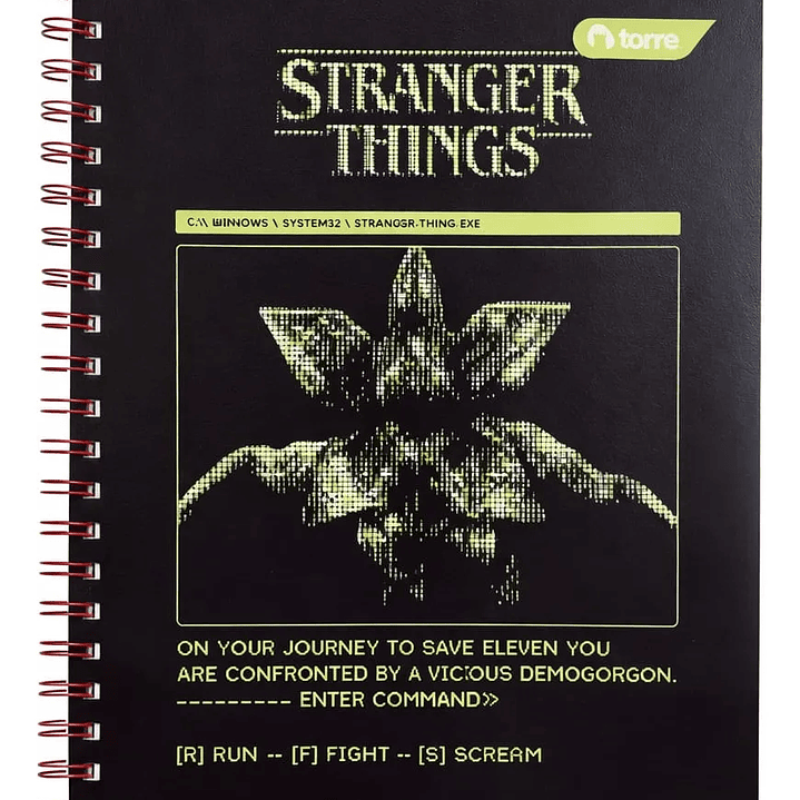 Pack 10 Cuaderno Universitario Stranger Things Torre 7mm 100h 10