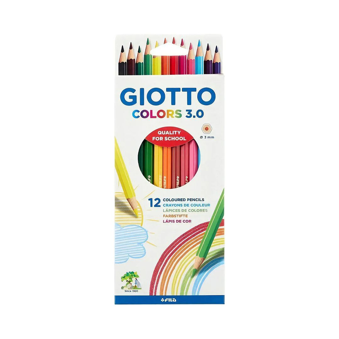 Lápices Colors 3.0 Giotto 12 colores 2