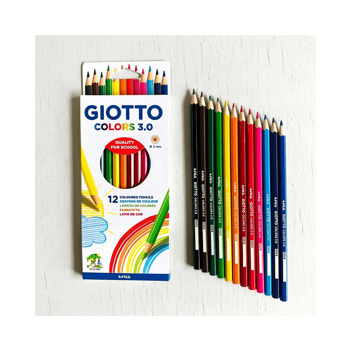Lápices Colors 3.0 Giotto 12 colores 1