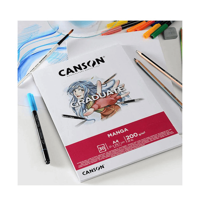 Block Canson Graduate Manga A3 30 Hojas 200gr. 2
