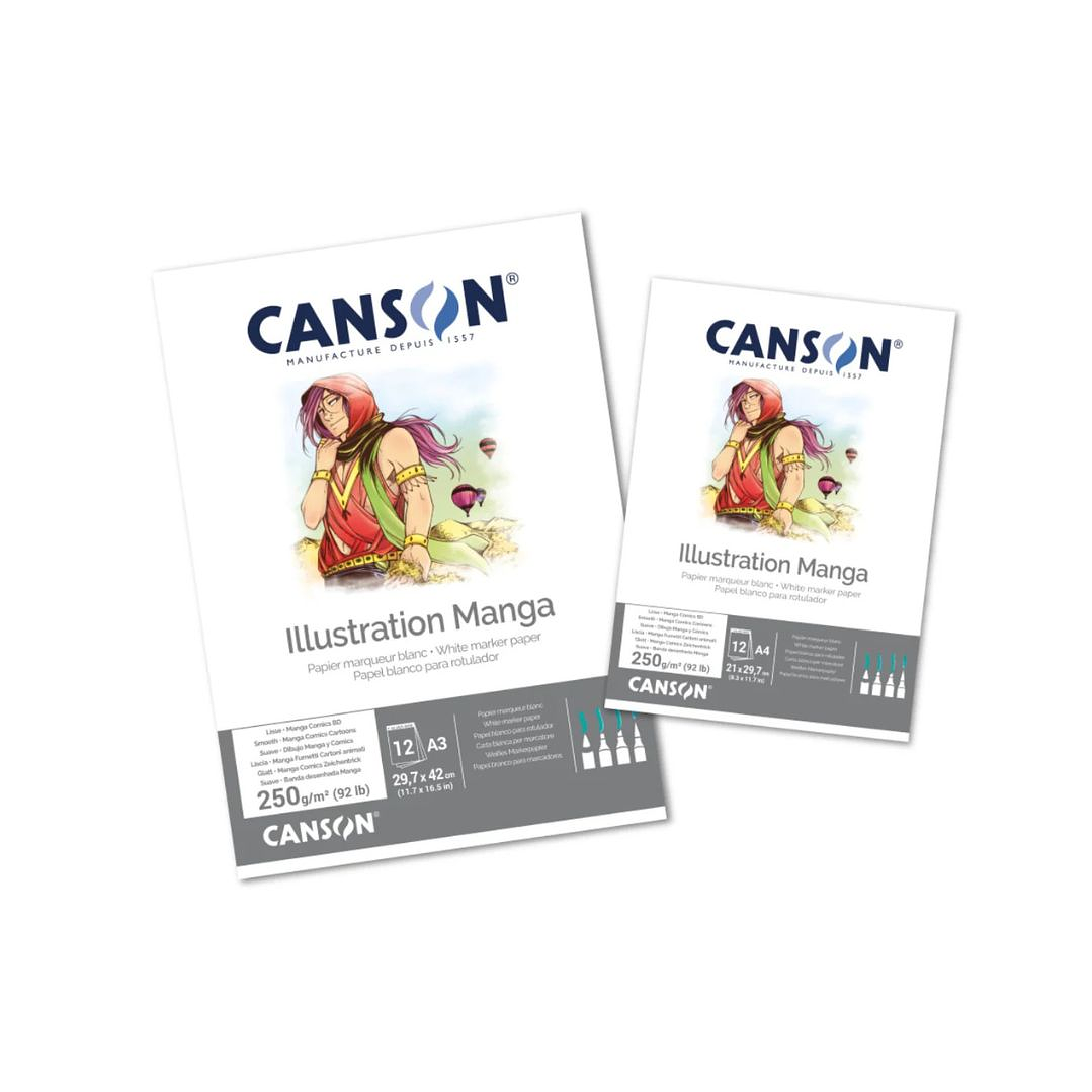 Block Canson Comic y Manga A3 12 Hojas 250 g/m2 5