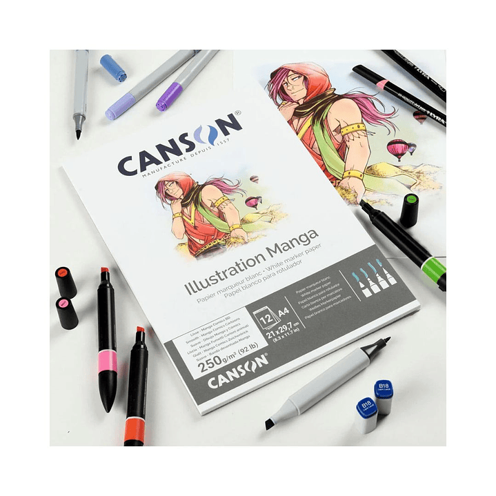 Block Canson Comic y Manga A3 12 Hojas 250 g/m2 6