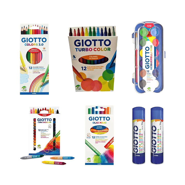 Pack Útiles Escolares Giotto Lista Escolar Básica  1