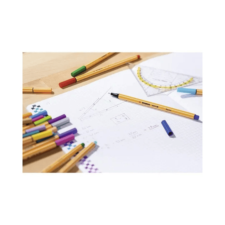 Tiralíneas Stabilo Fineliner Point 88 - 0,4 mm Set 25 Colores 4