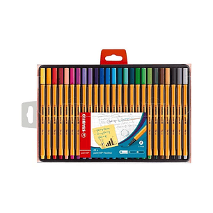 Tiralíneas Stabilo Fineliner Point 88 - 0,4 mm Set 25 Colores