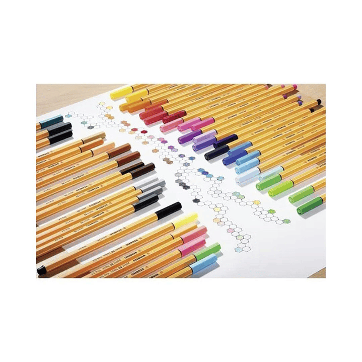 Tiralíneas Stabilo Fineliner Point 88 - 0,4 mm Set 25 Colores 9
