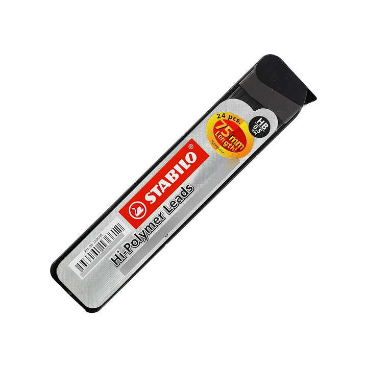 Minas 0,5 mm. HB Stabilo Hi-Polymer Pack 3 Unidades 2