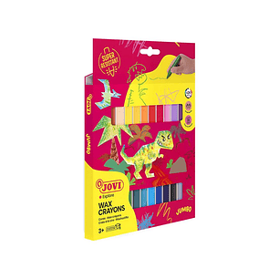 Lápices de Cera Crayones Jumbo JOVI x 24 Und.
