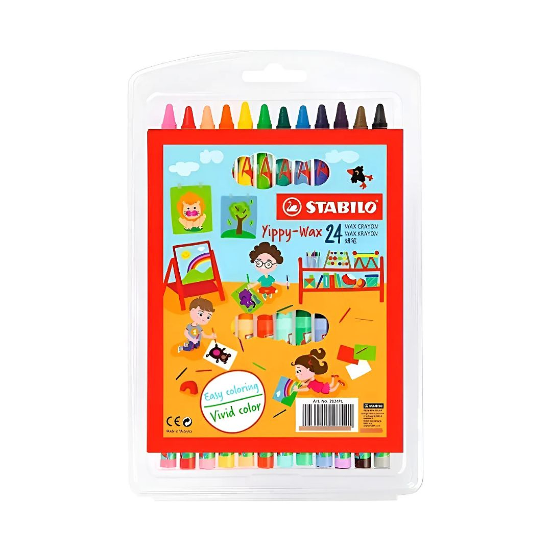 Lápices de Cera Crayones Stabilo Yippy wax 24 Colores 1