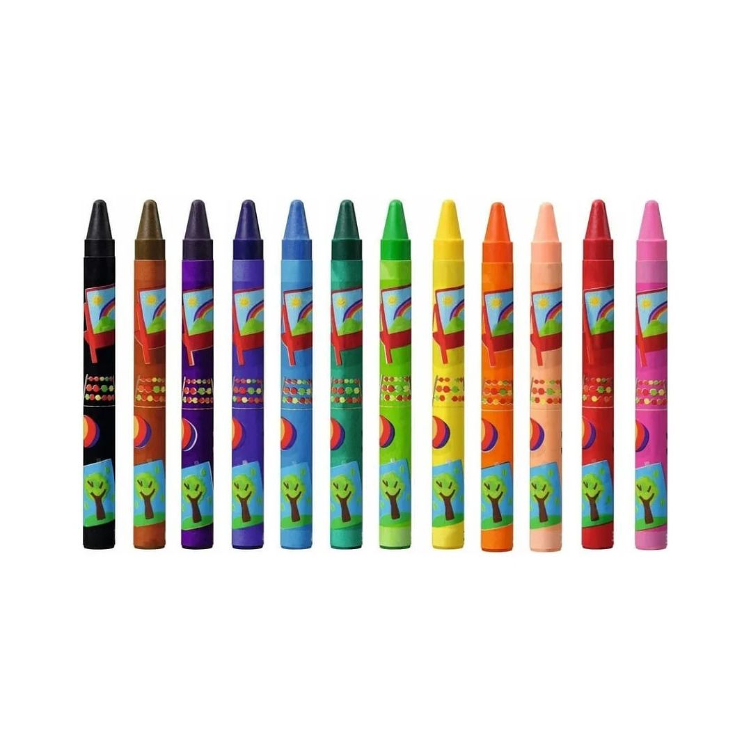 Lápices de Cera Crayones Stabilo Yippy wax 12 Colores  3
