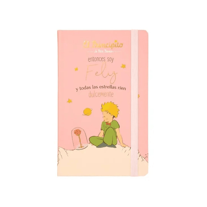 Libreta El Principito Con Elástico 13x21 Cm 96 Hojas 2