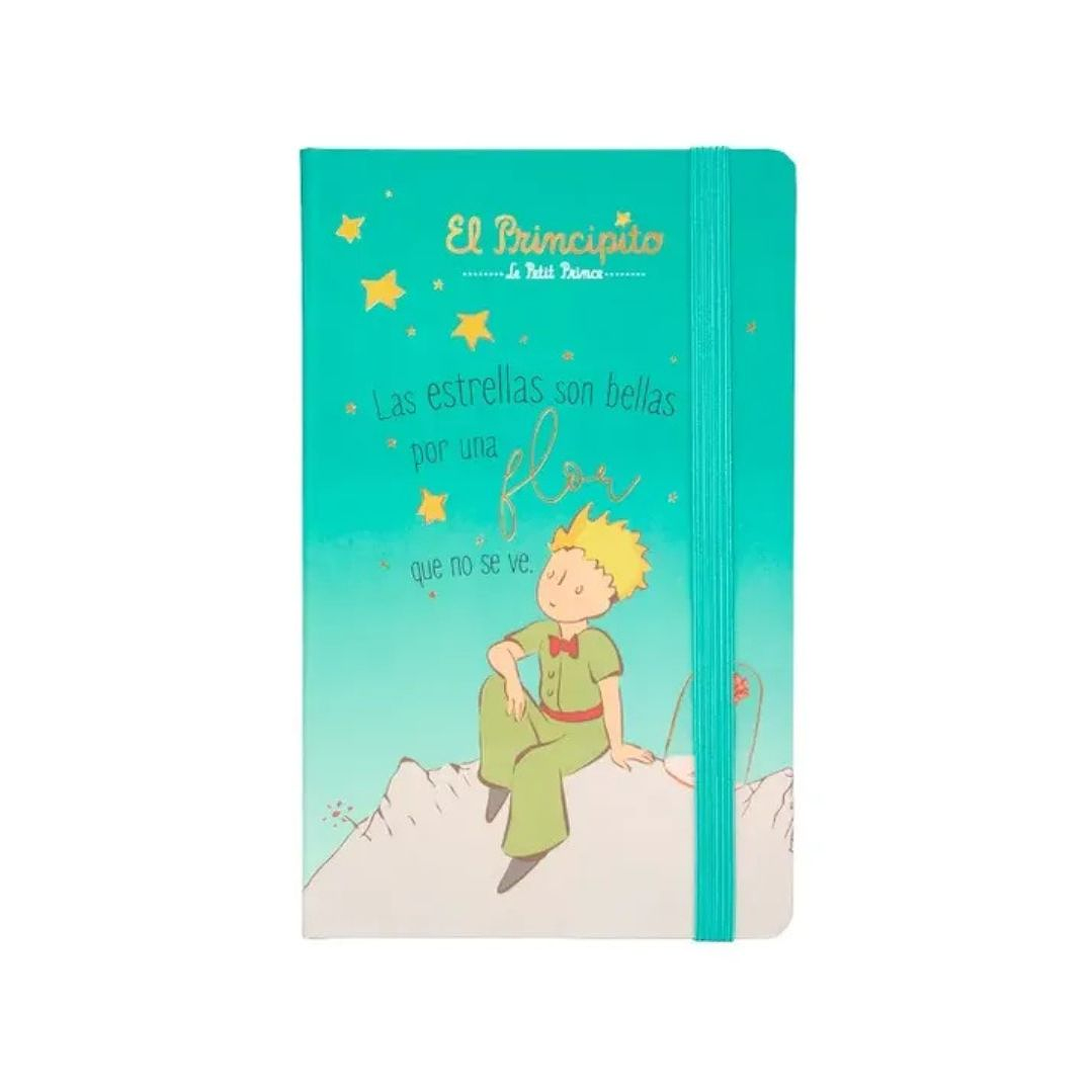 Libreta El Principito Con Elástico 13x21 Cm 96 Hojas 3