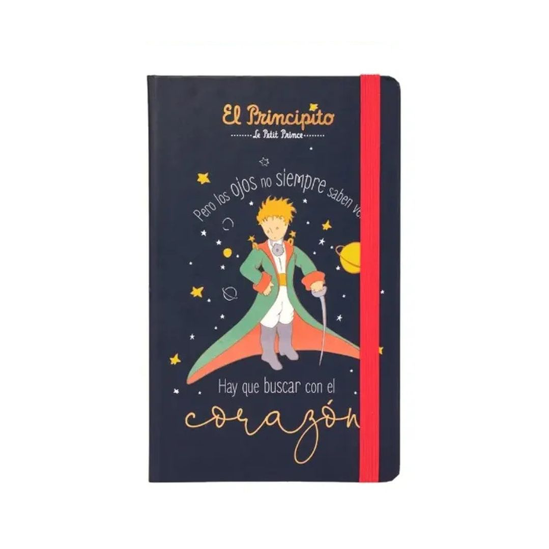 Libreta El Principito Con Elástico 13x21 Cm 96 Hojas 4
