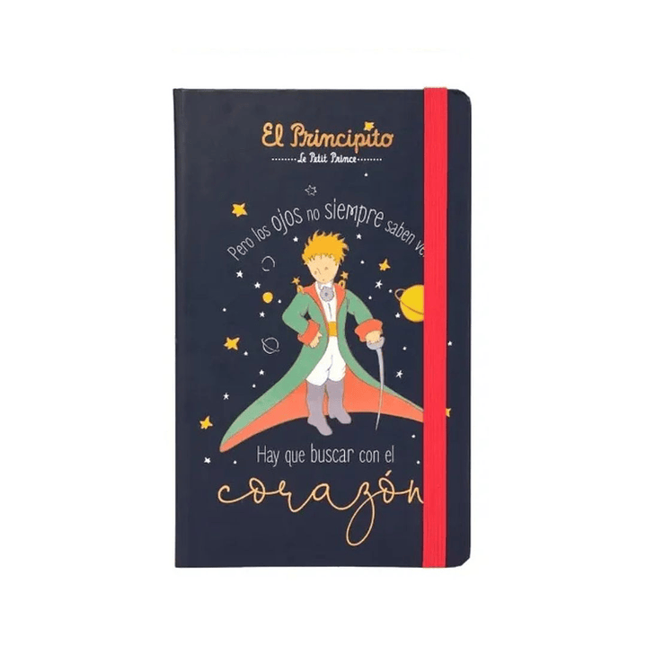 Libreta El Principito Con Elástico 13x21 Cm 96 Hojas 4