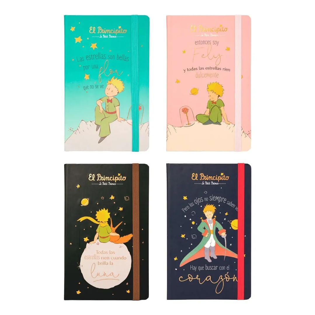 Libreta El Principito Con Elástico 13x21 Cm 96 Hojas 5