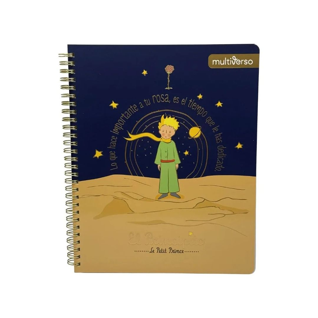Pack 10 Cuaderno Universitario El Principito Tapa Dura 7mm 5