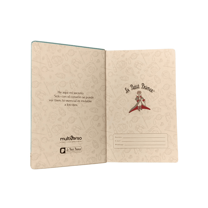 Libreta El Principito Con Elástico 13x21 Cm 96 Hojas 7