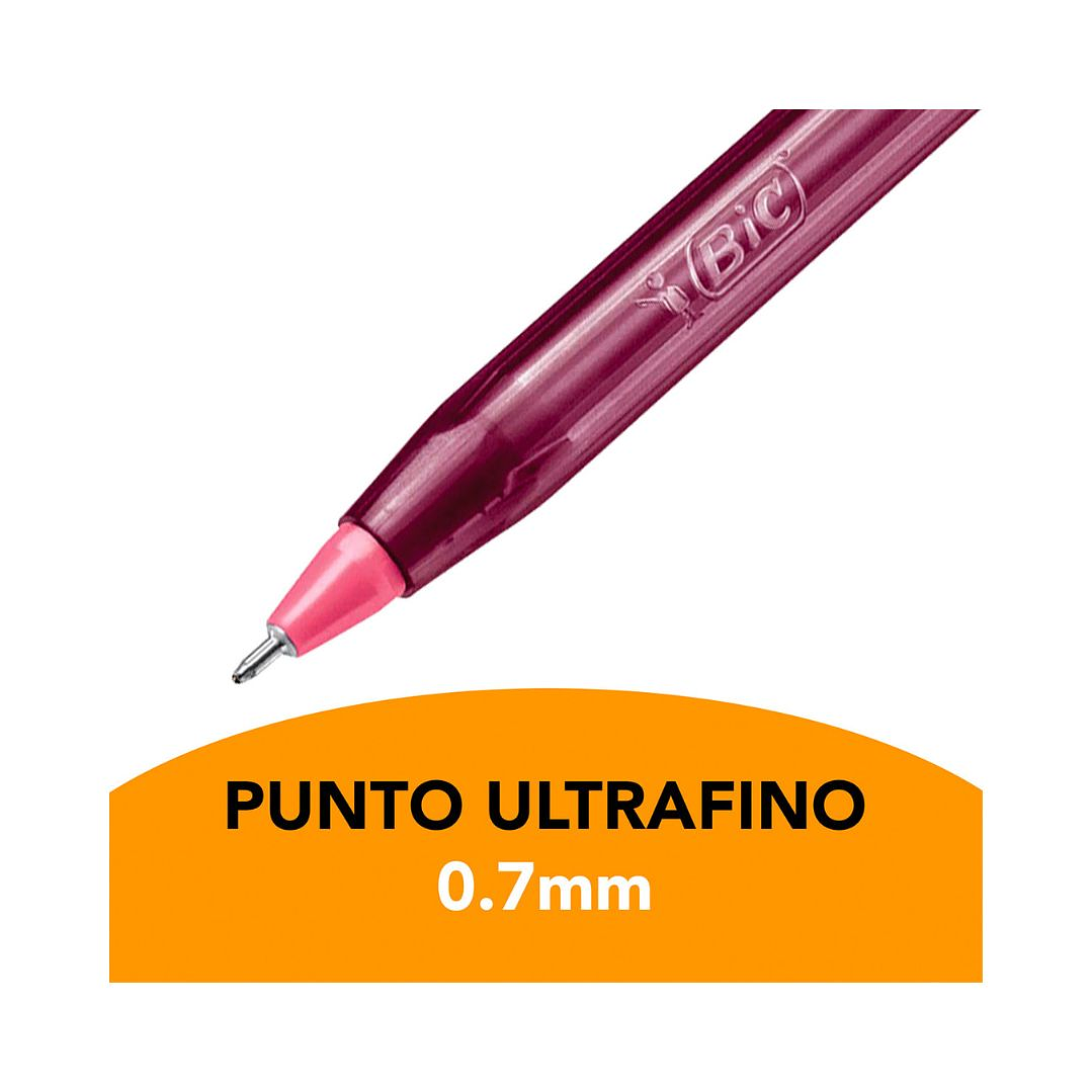 Lápices Bic Cristal Punta Ultra Fina 0,7mm 10 Unidades  5