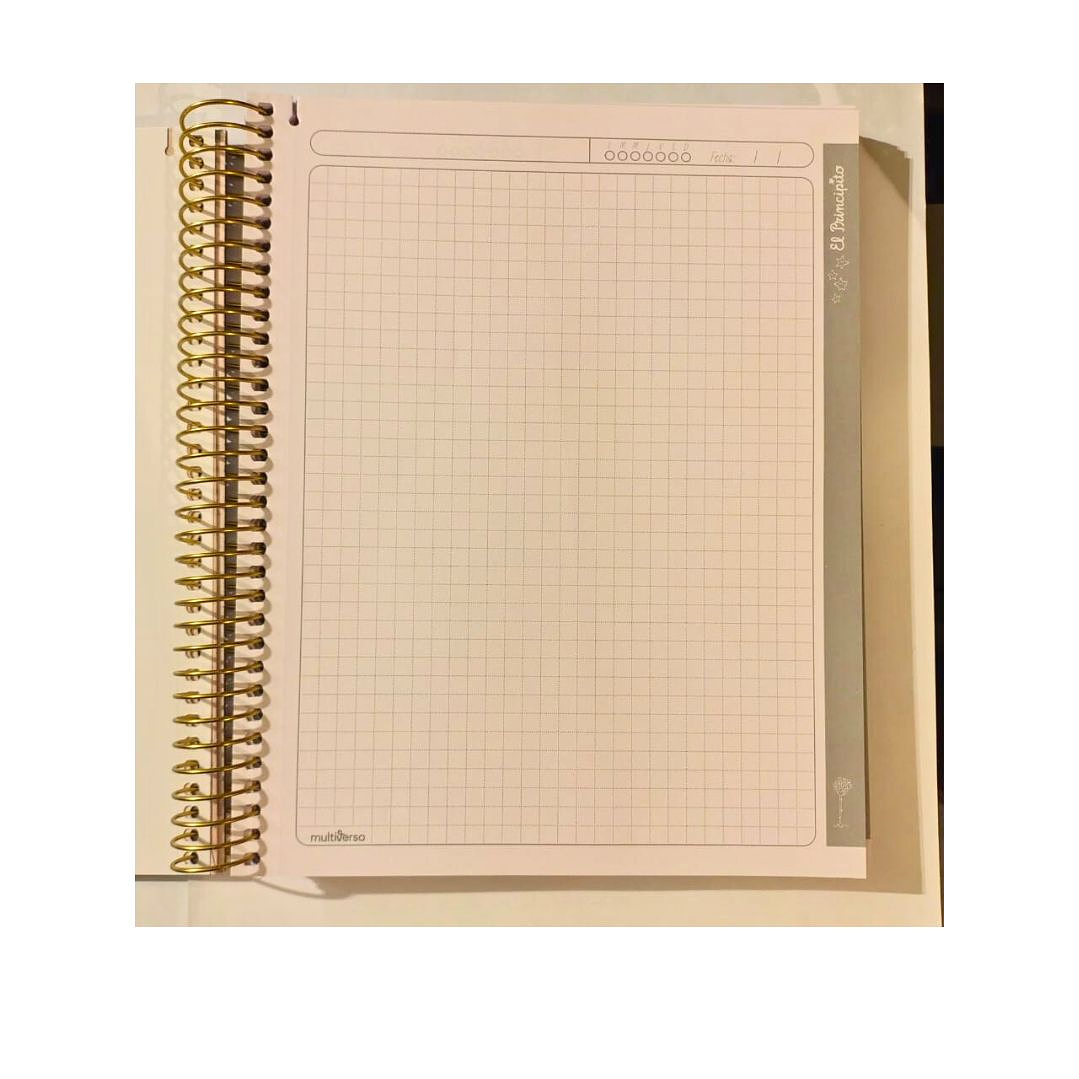 Pack 5 Cuadernos Medio Oficio El Principito 150 Hojas 5mm 7