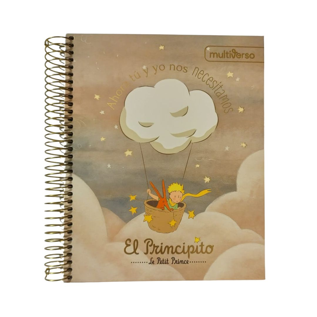 Pack 5 Cuadernos Medio Oficio El Principito 150 Hojas 5mm 5