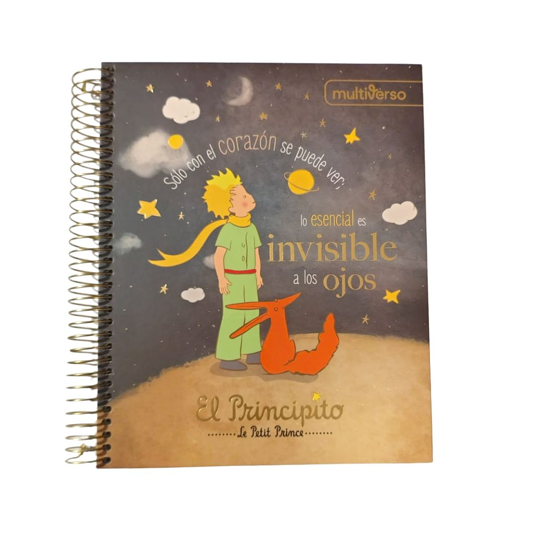 Pack 5 Cuadernos Medio Oficio El Principito 150 Hojas 5mm 6
