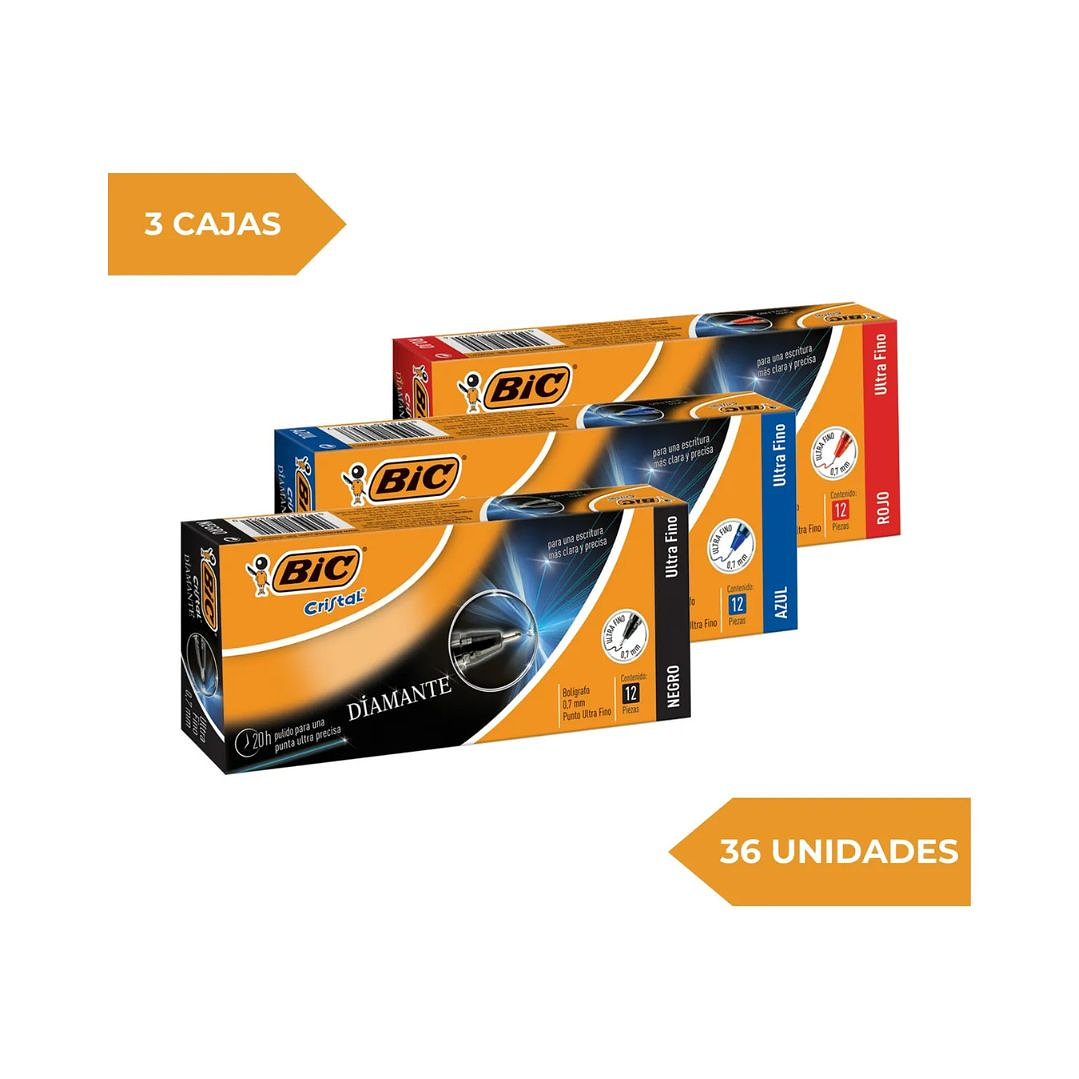 Lapices Bic Cristal Ultra Fino 0.7mm 36 unidades 2