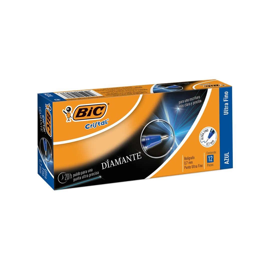 Lapices Bic Ultra Fino 0.7mm Caja 12 unidades Azul 1
