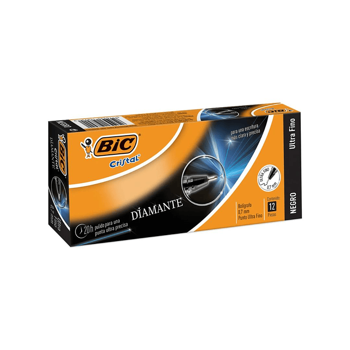 Lapices Bic Ultra Fino 0.7mm Caja 12 unidades Negro 1