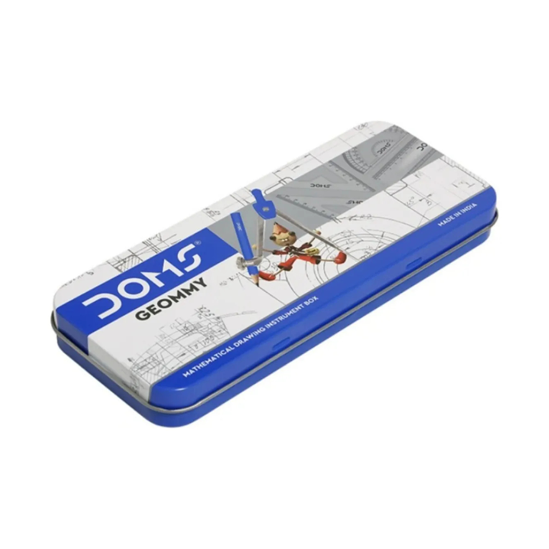 Set De Geometria Doms 9 Piezas Estuche Lata 4