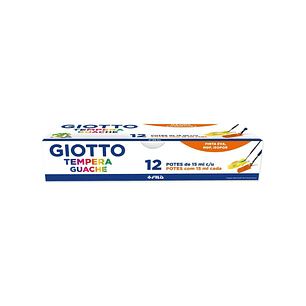 Témpera Guache Giotto 12 Colores 15ml 