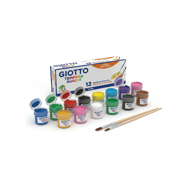 Témpera Guache Giotto 12 Colores 15ml  4