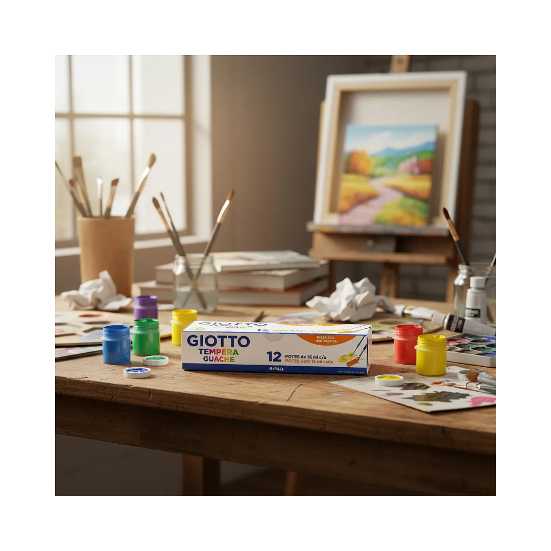Témpera Guache Giotto 12 Colores 15ml  5