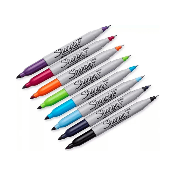Marcadores Sharpie Doble Punta (twin tip) 8 colores 2