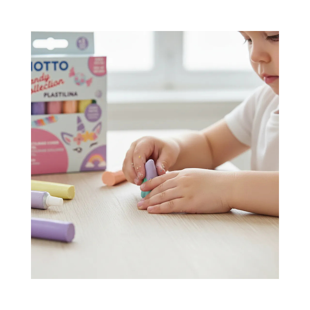 Plasticina Giotto Candy Collection 6 Unidades 2