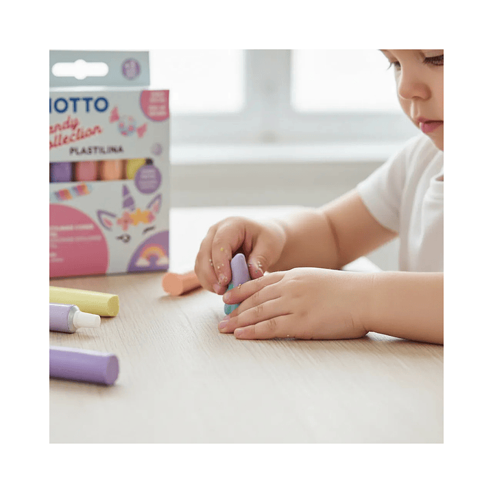 Plasticina Giotto Candy Collection 6 Unidades 2