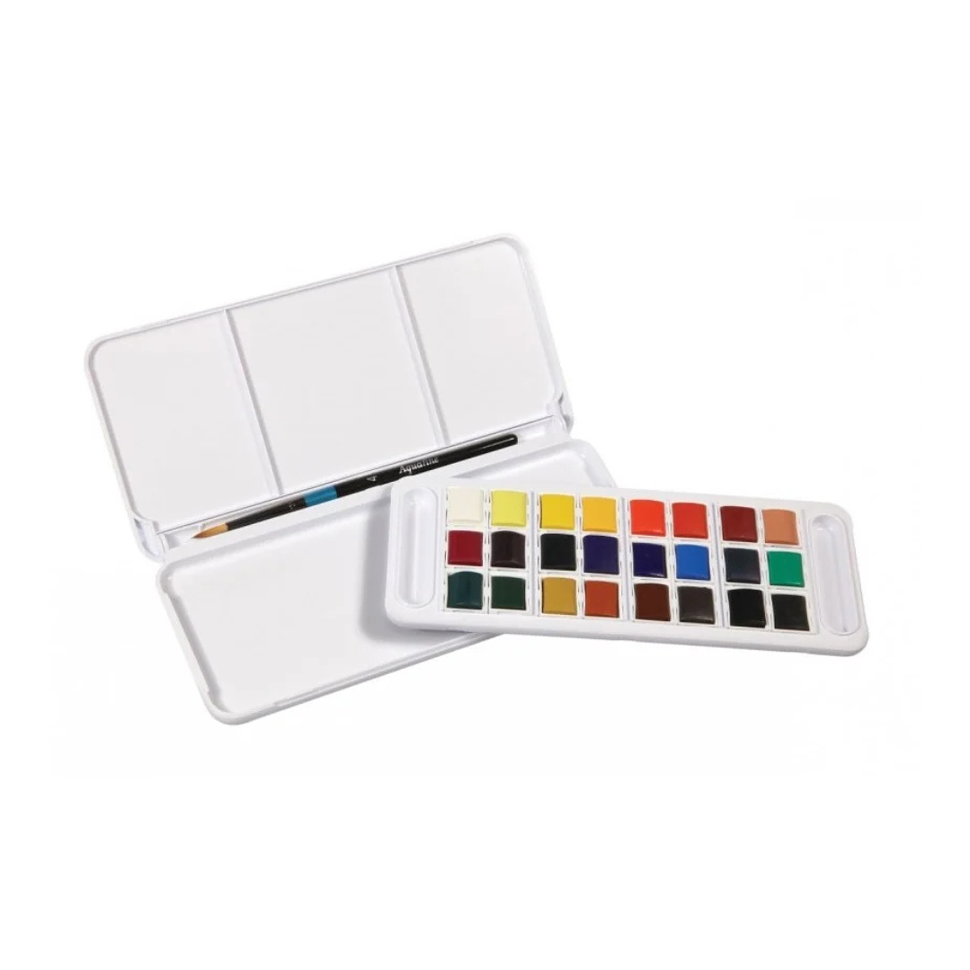 Acuarelas Aquafine Travel Set 24 Colores Daler Rowney Caja Plastica 2