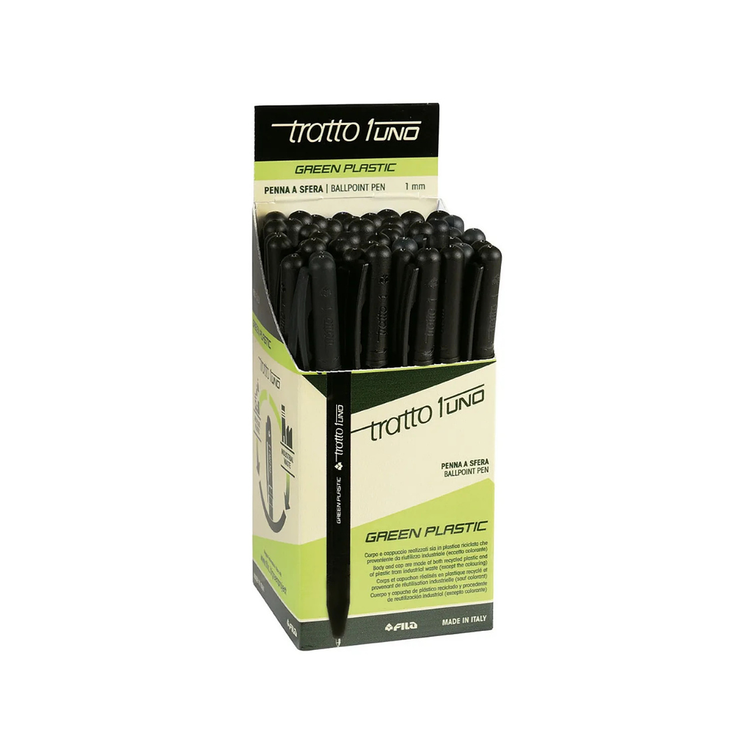 Boligrafo Pasta Negro Tratto 1.0mm Caja 50 Unidades  1